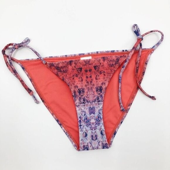 Topshop Other - Topshop Swimsuit String Bikini Bottoms Festival Ombre Pink Women's Size 4 NWOT